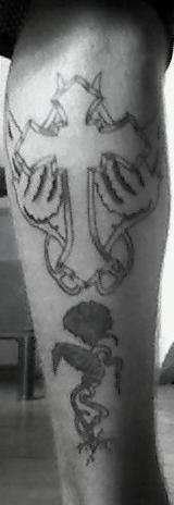 leg tattoo