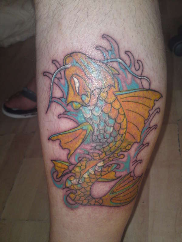 start of my leg piece tattoo