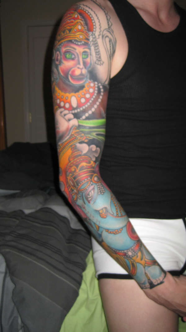 Hindu Sleeve tattoo