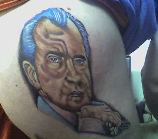 Richard M. Nixon tattoo