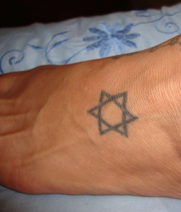 Star of David tattoo