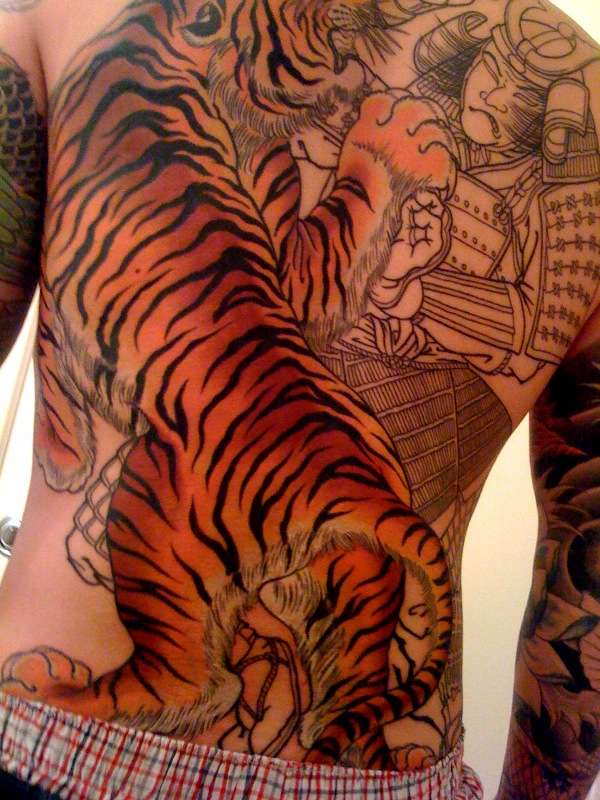 Tiger, Samurai... tattoo