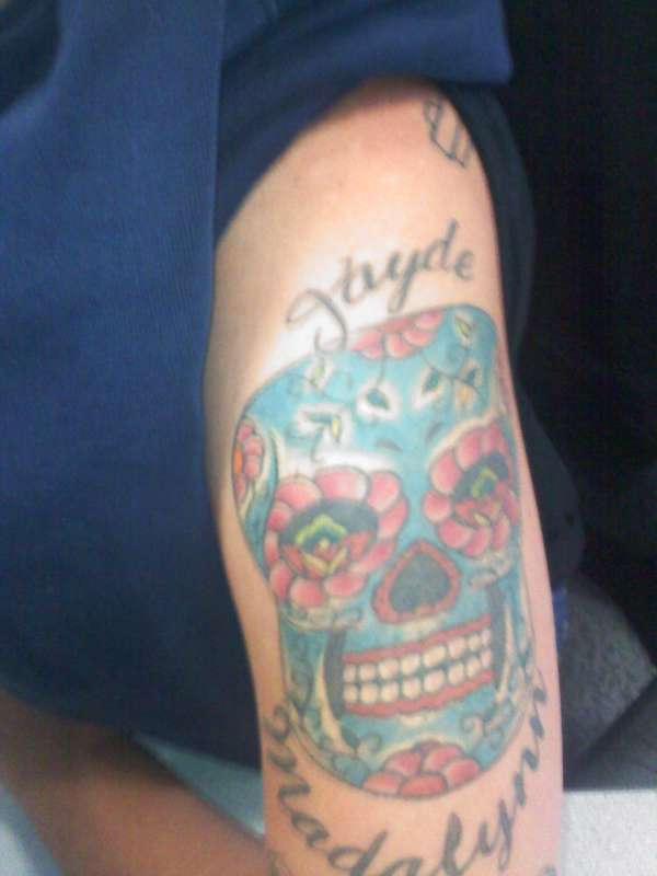 day of the dead skull tattoo