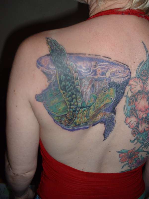 A'tuin the world turtle 2nd sitting tattoo