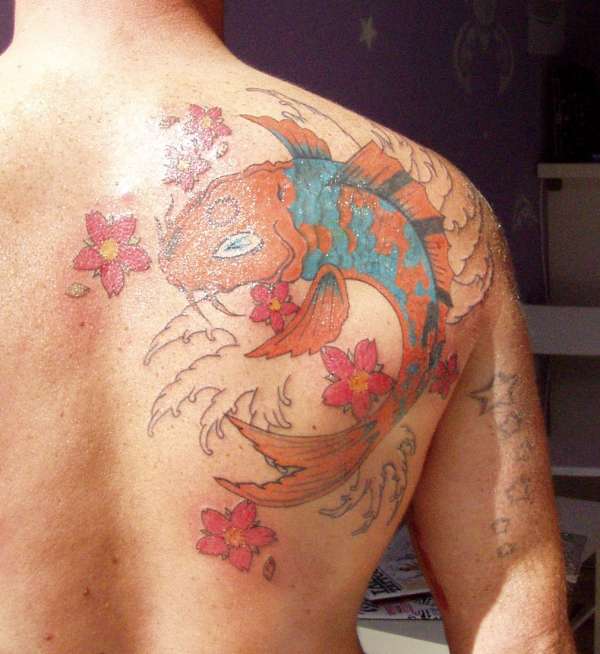koi fish tattoo kalypso thessaloniki tattoo