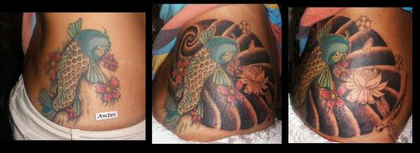 koi in progress......... tattoo