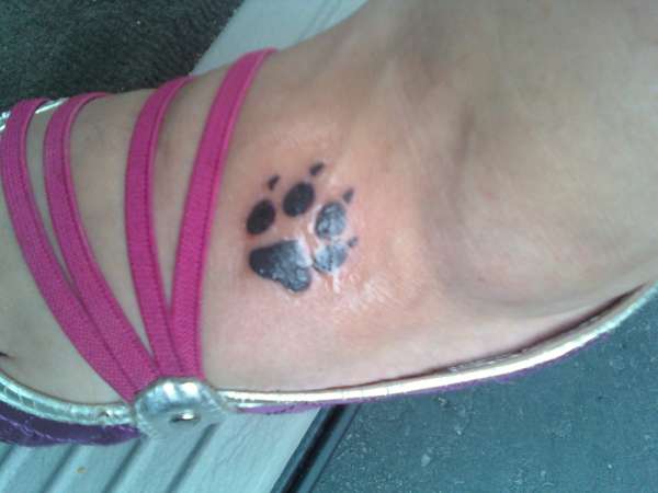 spca paw print tattoo