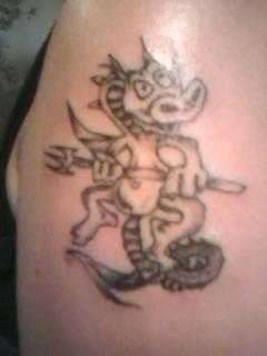 Ashley's Dragon tattoo