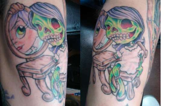 Beauty in the mirror tattoo