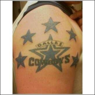 Dallas Cowboy tattoo
