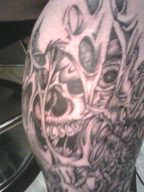 Dave's leg tattoo tattoo