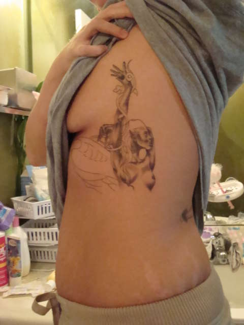 Fairy-Left RIb tattoo