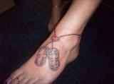 Miia's foot tattoo