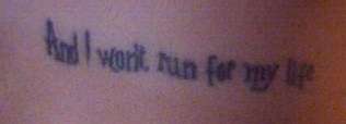 Semi Charmed Life Lyrics tattoo