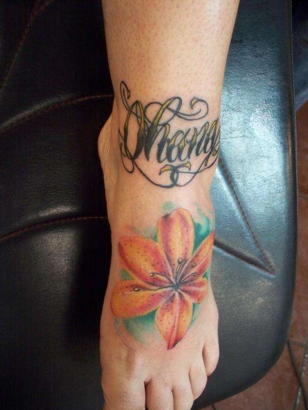 lilly name tattoo