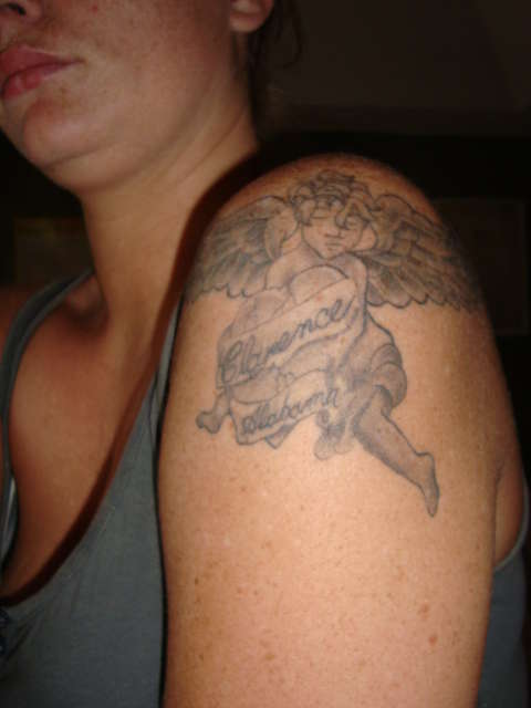 "True Romance" angel tattoo