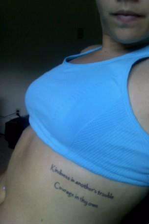 Two Things Stand Like Stone: tattoo