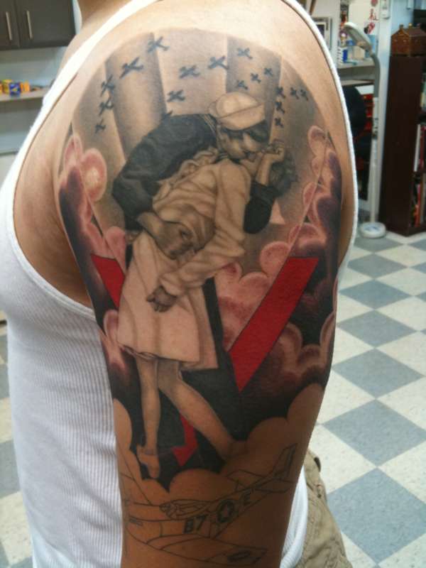 WWII Victory day memorial tattoo