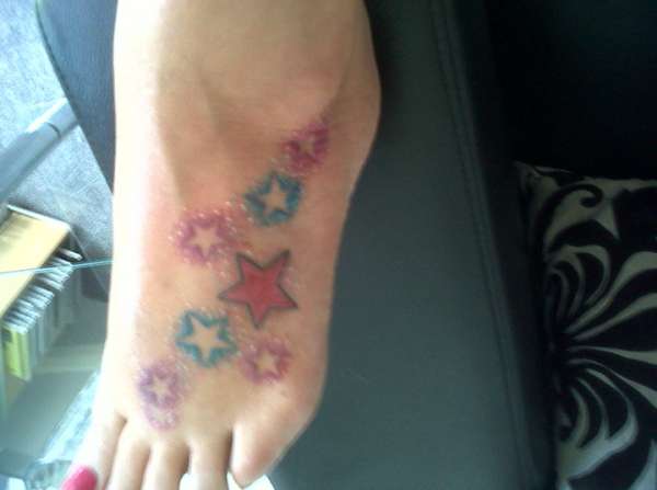 foot design tattoo
