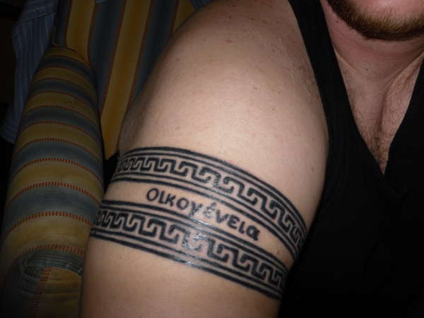 greek armband tattoo