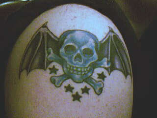 Batskull tattoo