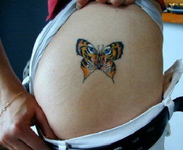 Tiger/Butterfly tattoo