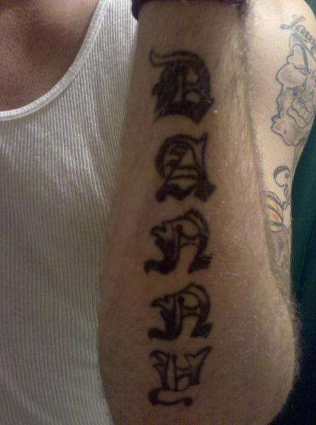 name tattoo