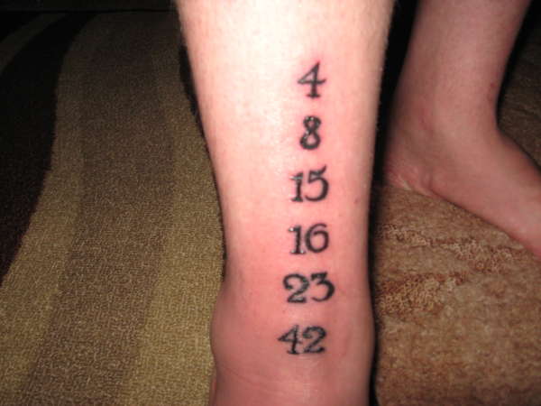 numbers from lost tattoo