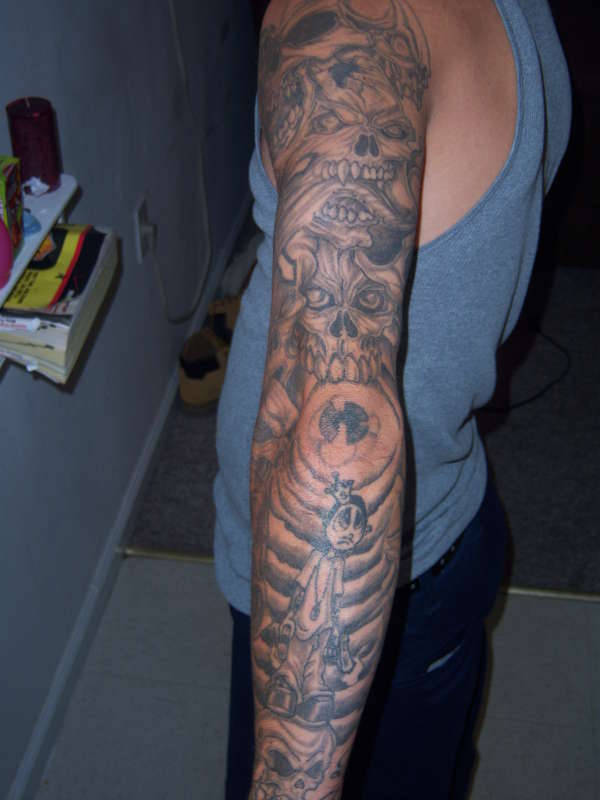 skull sleeve 3 tattoo