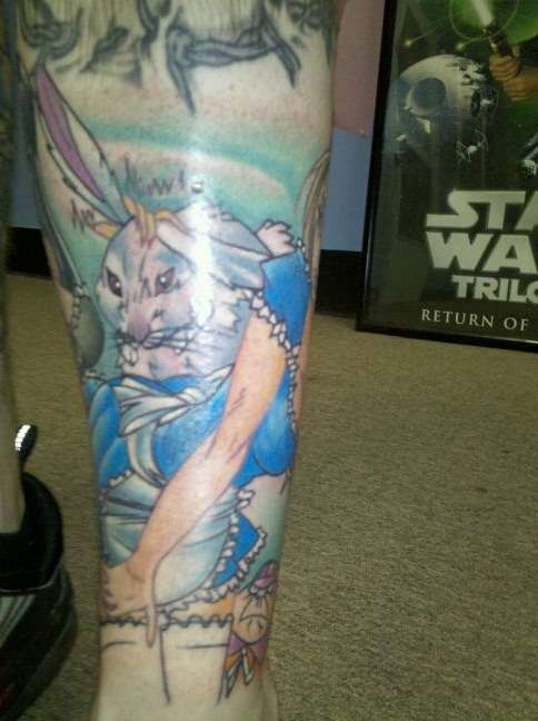 Alice in Wonderland tattoo