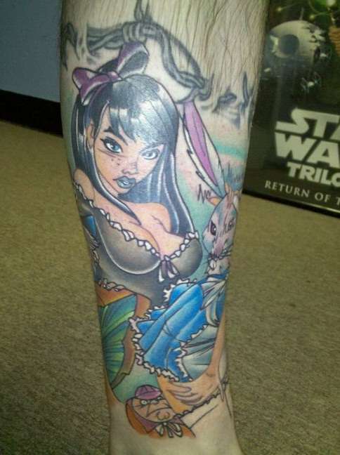 Alice in Wonderland tattoo