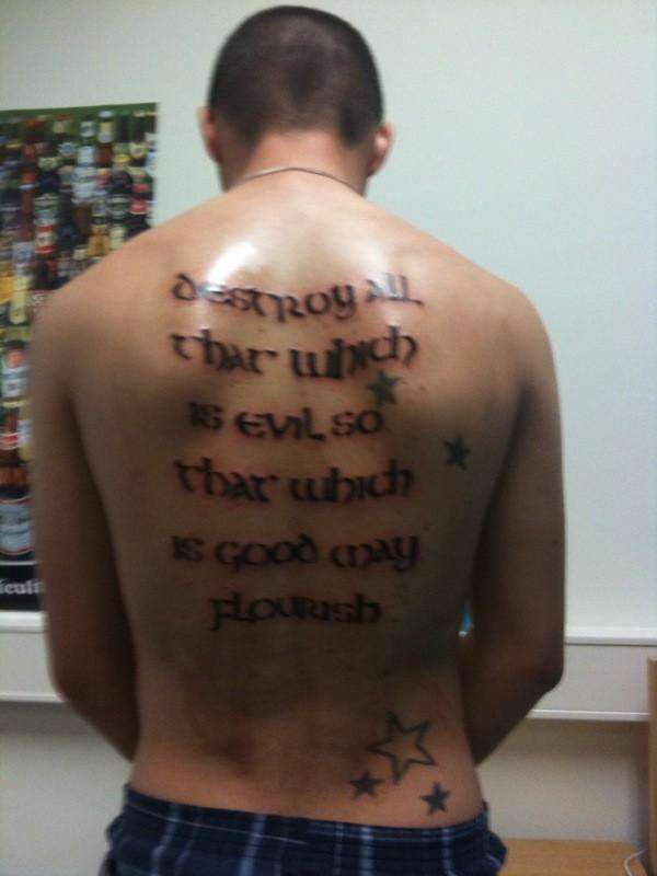 Back tattoo