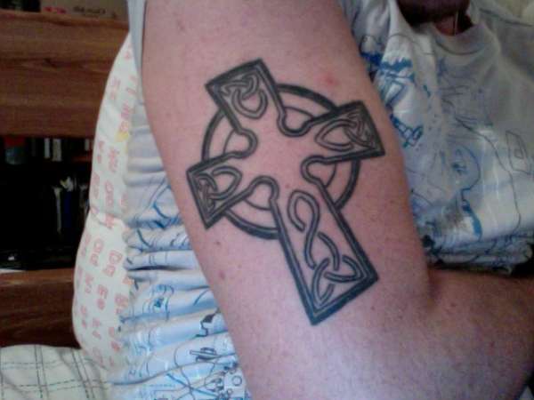 Celtic cross tattoo