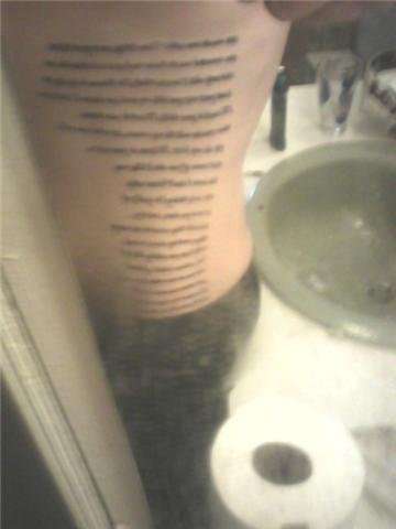 Fettys Pitbull prayer tatt tattoo