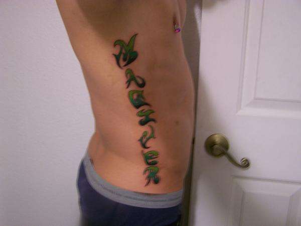 Font tattoo