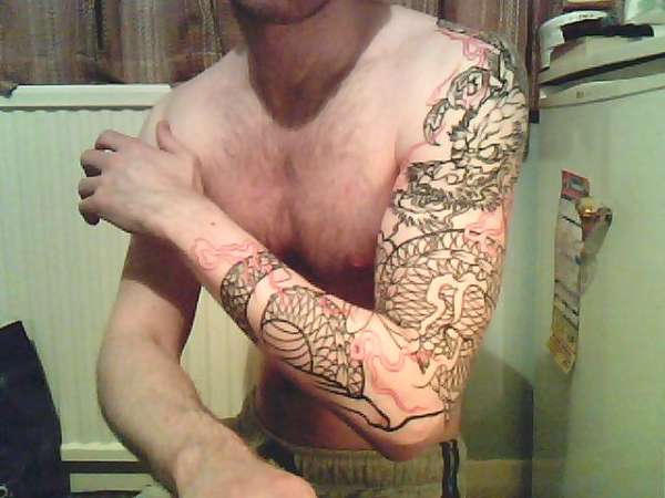 dragon sleeve tattoo dragon sleeve tattoo
