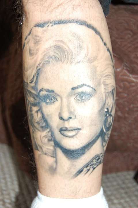 Jayne Mansfield by Josh Duffy tattoo