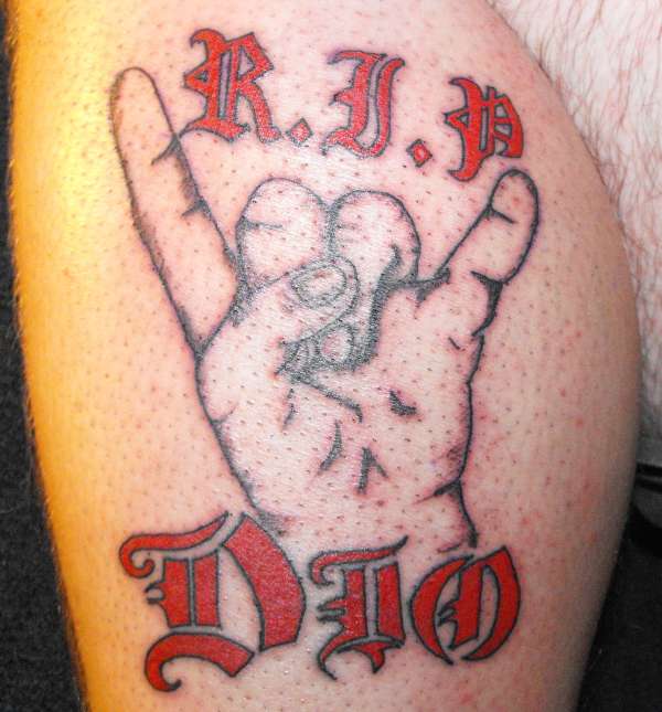 R.I.P. D.I.O. tattoo