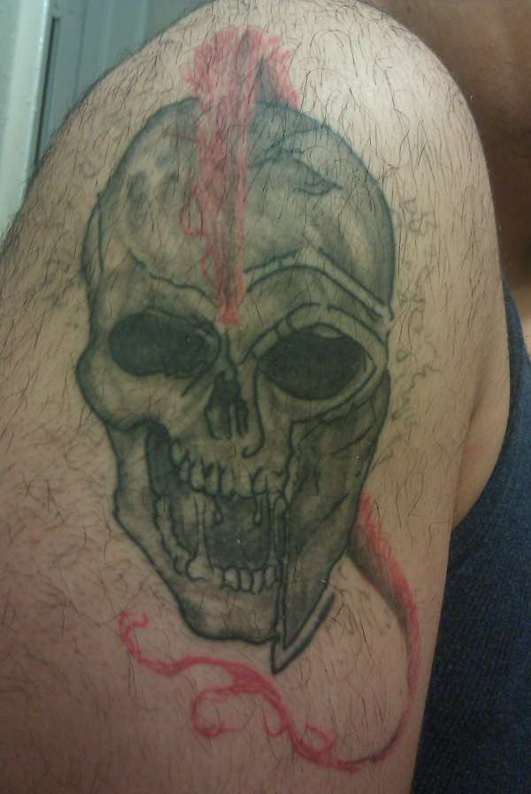 Spartan Skull tattoo
