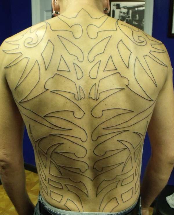 Tribal Backpiece tattoo