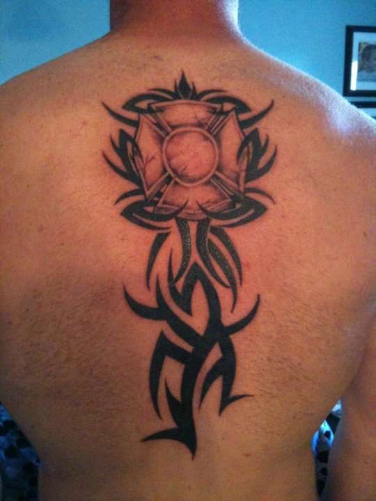 Tribal Maltese tattoo