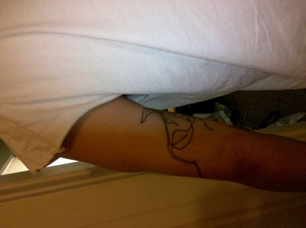 alklalkine trio and japanese lily tattoo