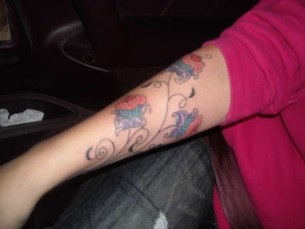 cupcake blooms tattoo