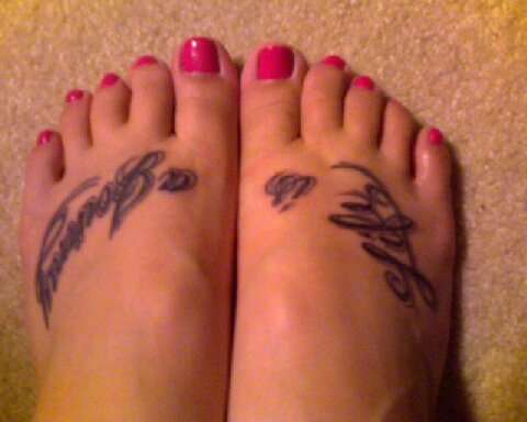 feet tattoo