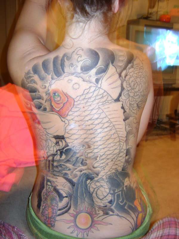 full back /cover up tattoo