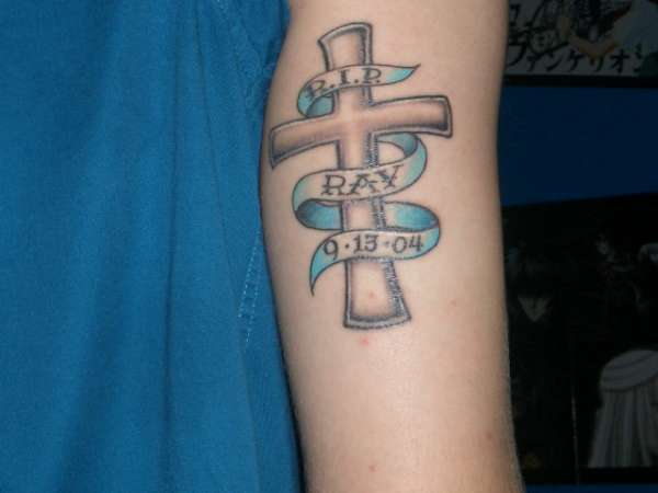 RIP Cross tattoo