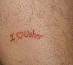I Love Usher tattoo