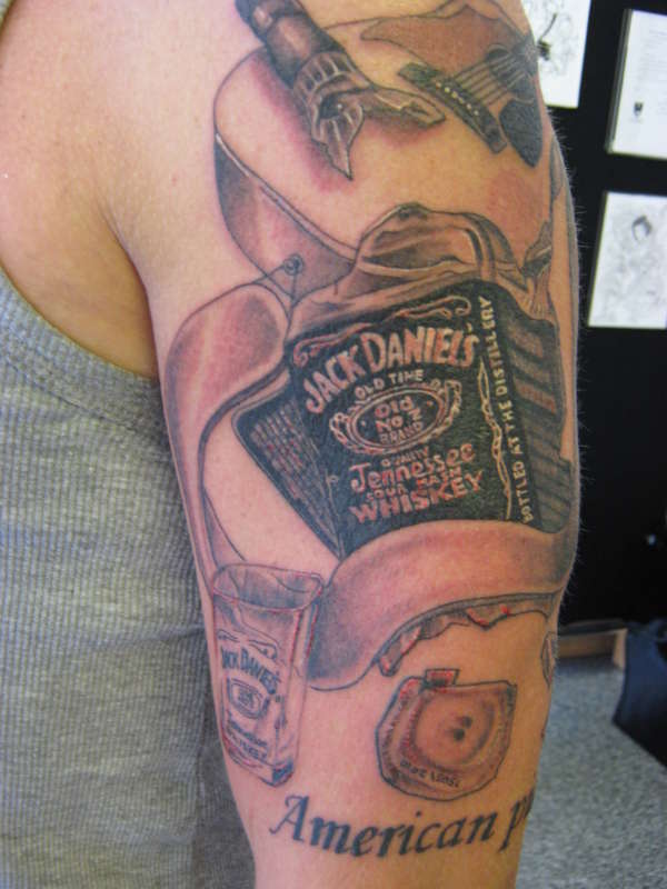jack danials bottle tattoo