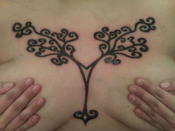 tribal tree tattoo