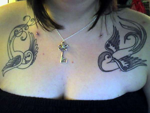Chest Piece in progress tattoo